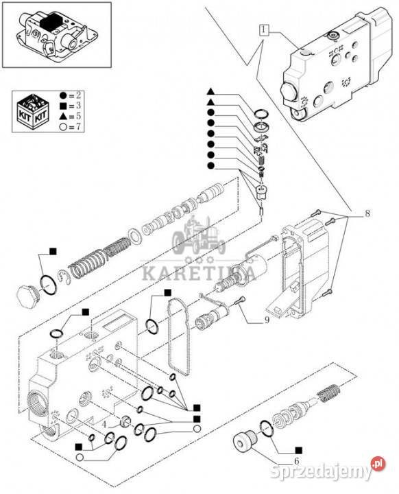 Holland T6010 Regen zawor hydr hyd valve Jastrzębniki