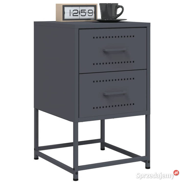 Szafka nocna antracytowa 36x39x605 stal WM846462 Warszawa