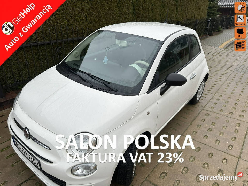 Fiat 500 Polski salon 2 wł symboliczny przebieg Hatchback