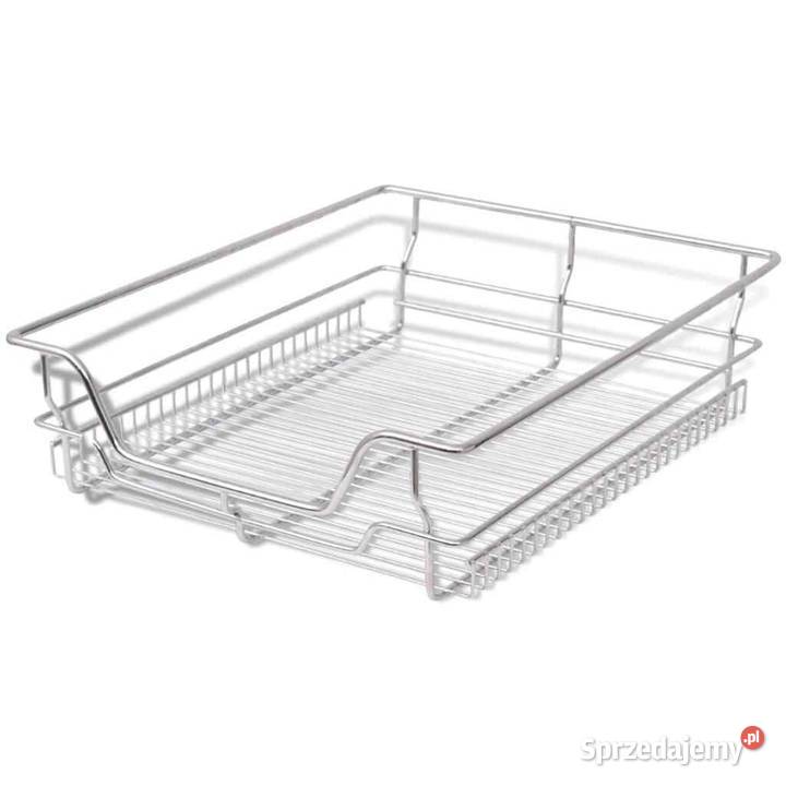 vidaXL Wysuwane kosze druciane 2 srebrne 500 Warszawa
