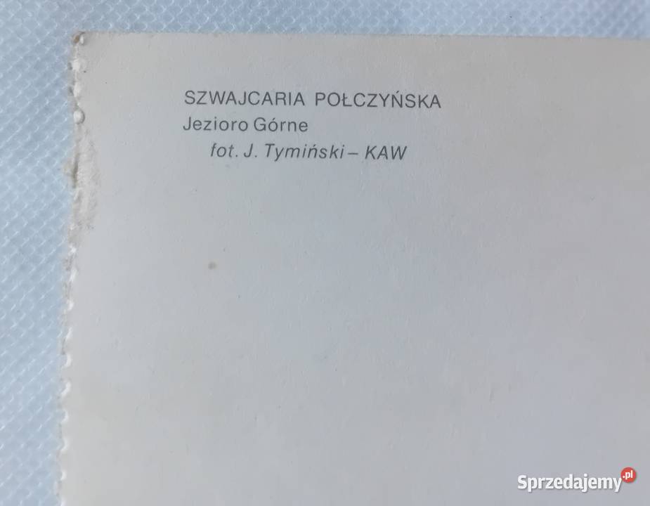 Pocztówka Szwajcaria Połczyńska Jezioro Górne Koźminek