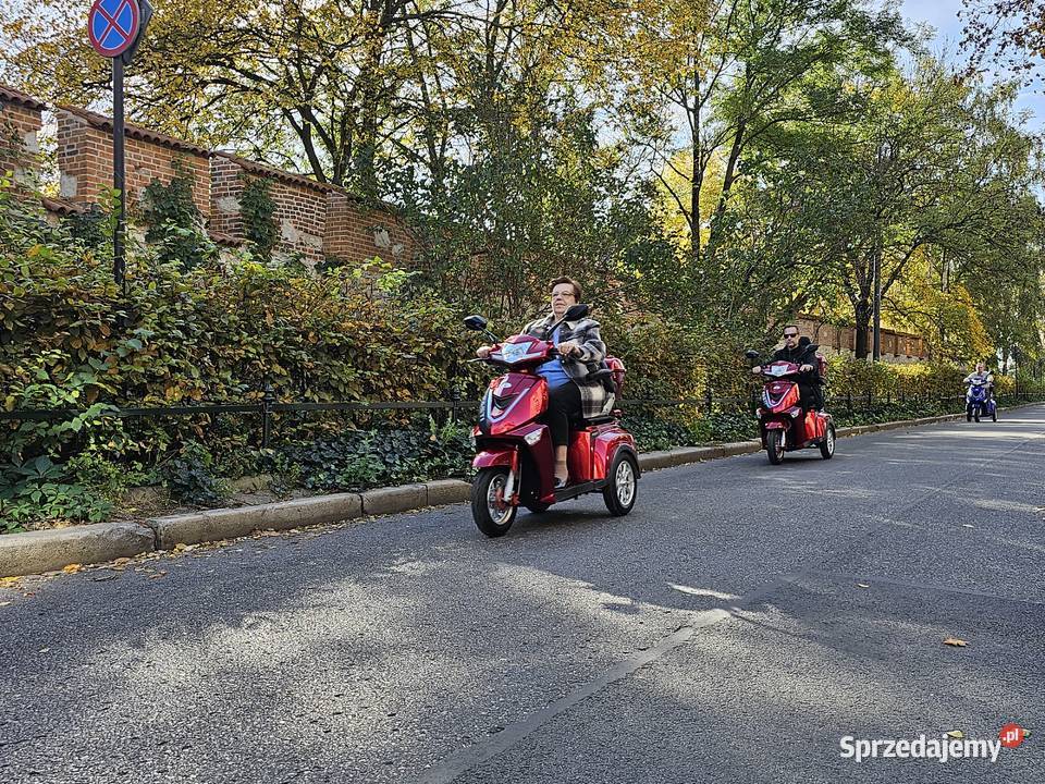 Skuter elektryczny trójkołowy FASTI 3 uchwyt pas elektryczny Kraków