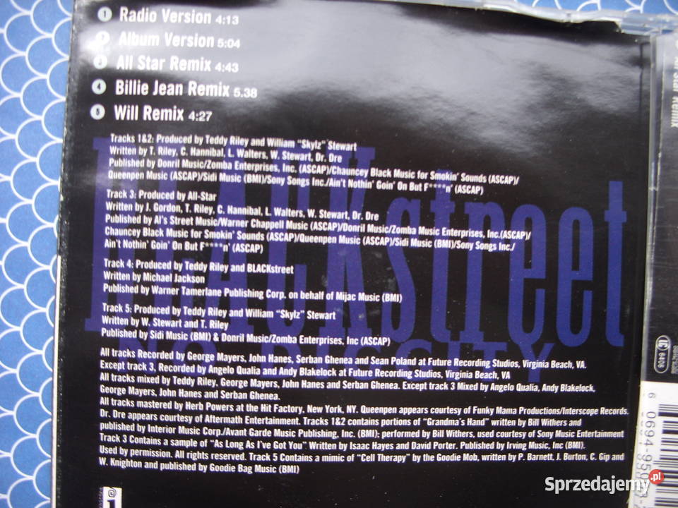 Singiel Rap DD BLACK STREETNo digity 1996 Wołów