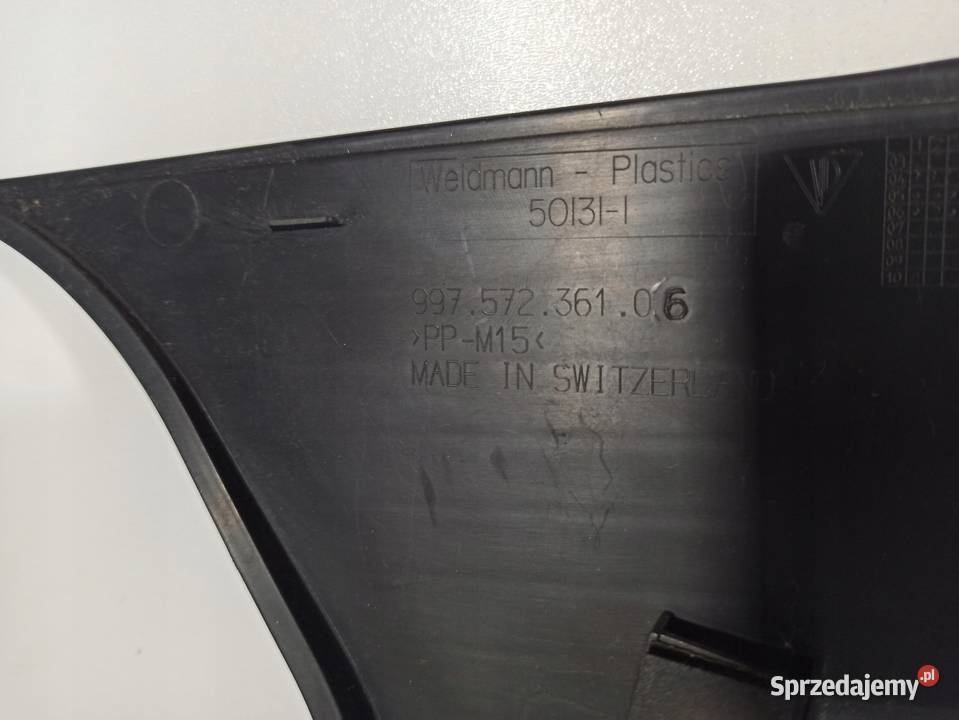 PORSCHE CAYMAN S OSŁONA NAKŁADKA 99757236207 Podszybia