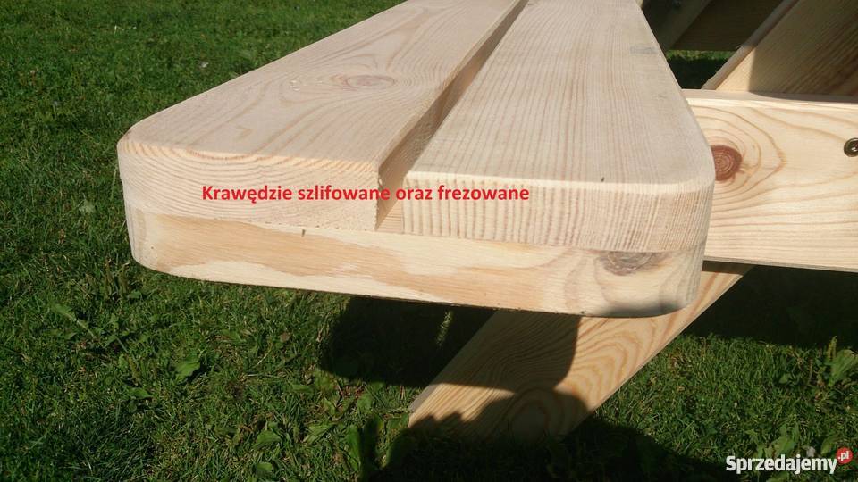 Stół ogrodowy piknikowy piwny drewno Sarny Wielkie