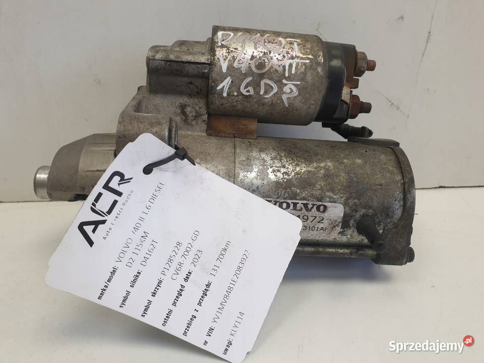 ROZRUSZNIK Volvo V40 II 16 D2 ROZRUSZNIK osobowe Rudka