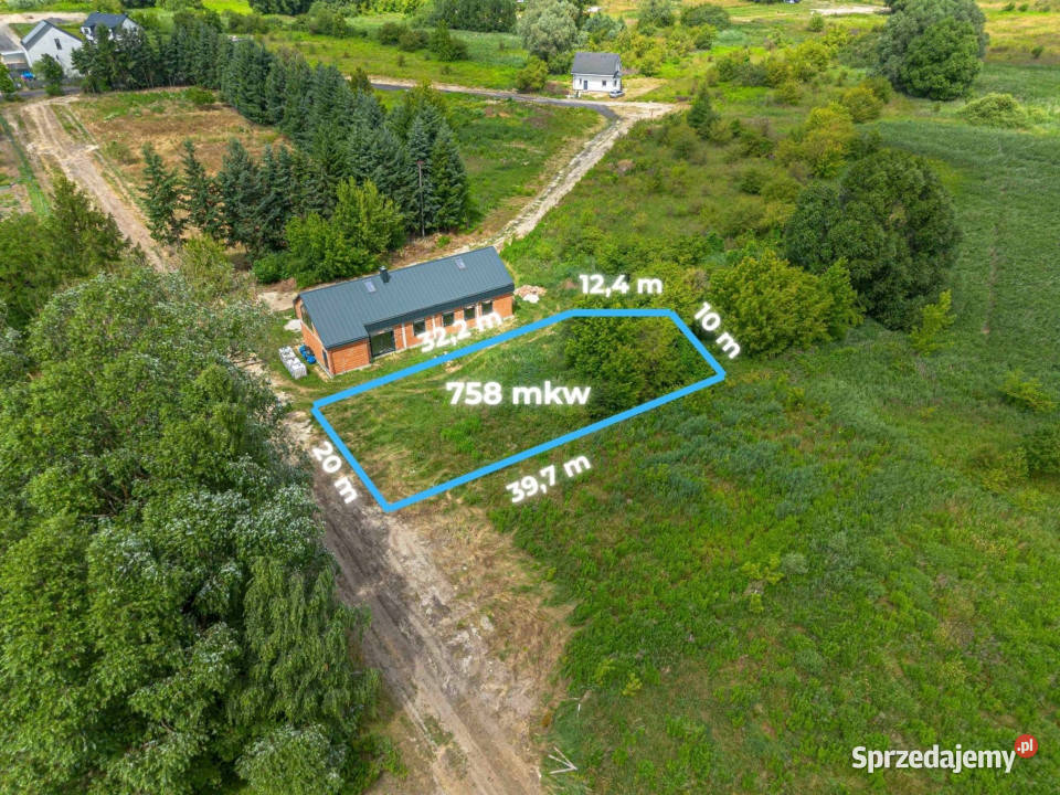 Działka budowlana 758 m Kawiary Gniezno budowlana