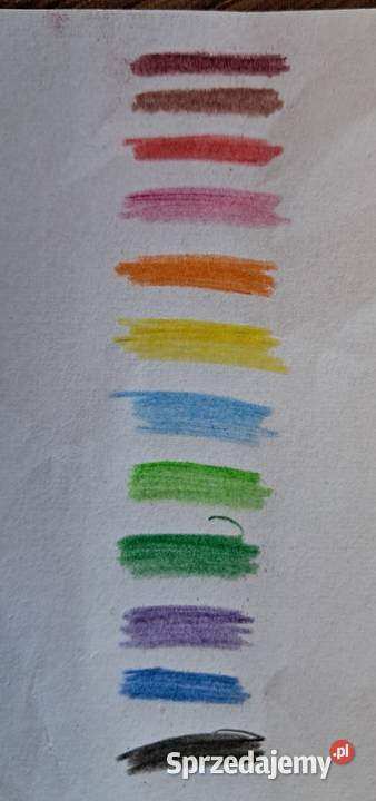 Nowy zestaw 2 opakowań kredek 12 kolorowychżywe Sandomierz