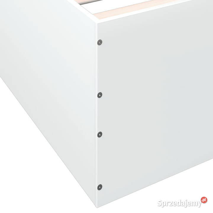 Rama łóżka biała materiał drewnopochodny 160x200 Łóżka Warszawa sprzedam