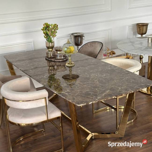 Ekskluzywny Stół Glamour Złoty KENT 220 Warszawa sprzedam