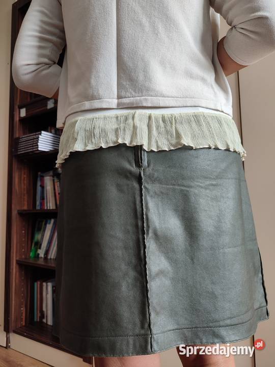 Spódnica trapezowa z ekologicznej skóry sprzedam