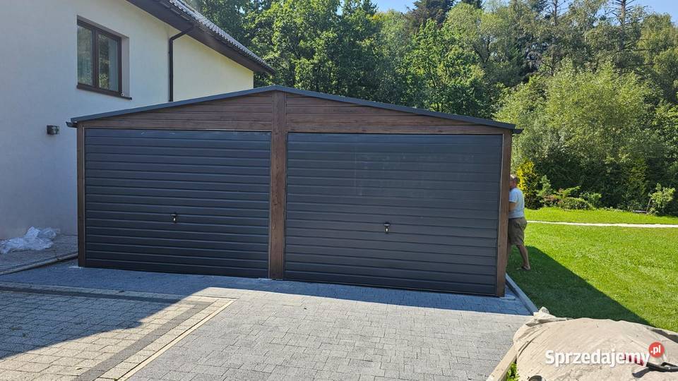 Garaż blaszany 6x5 drewnopodobny dwustanowiskowy Kraków sprzedam