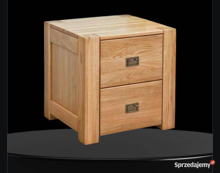 Łóżko dębowe stolik nocny 2x Łóżka pomorskie Czersk