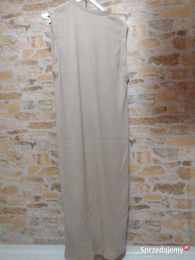 38M ZARA Beżowa sukienka dzianinowa z małopolskie