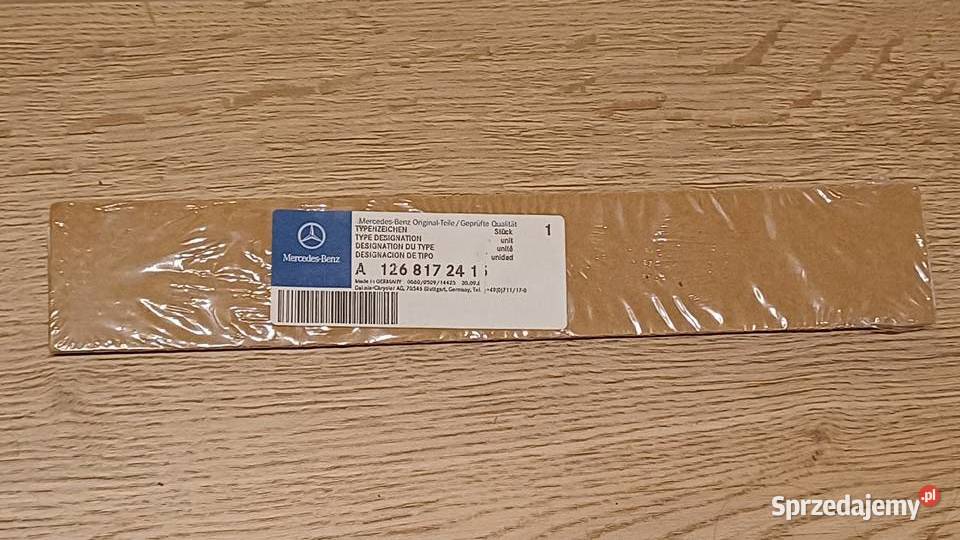 Nowy oryginalny szyld emblemat Mercedes 126 SEC osobowe Zielona Góra