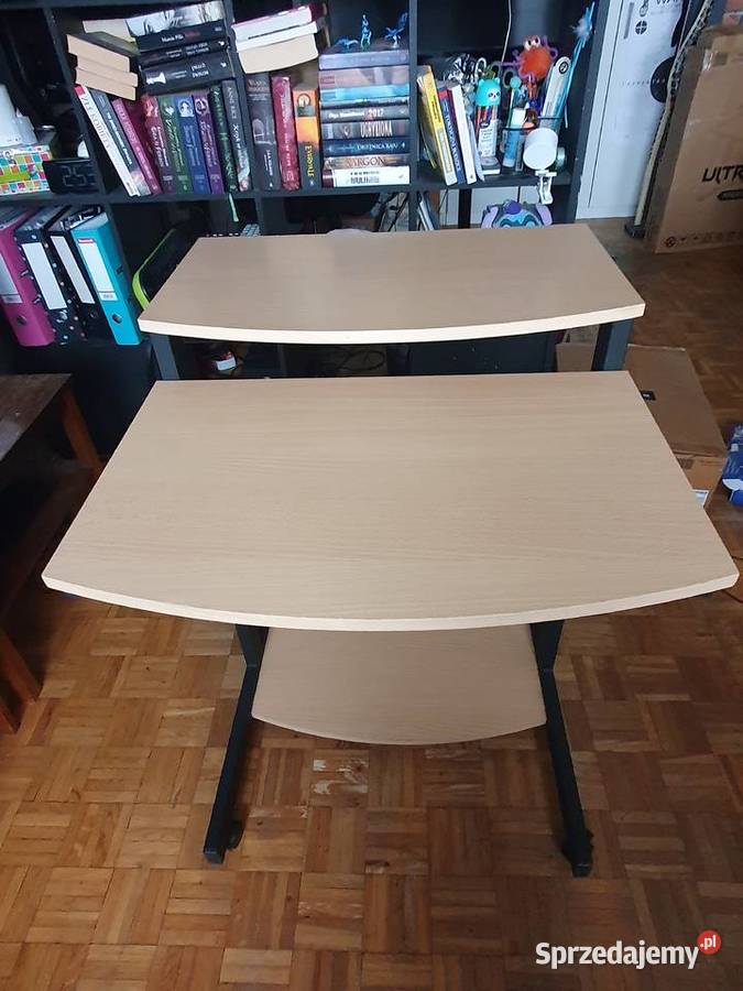 SUPER STAN Biurko dostawne kółka z blokadą jasny 86.5cm Wrocław sprzedam