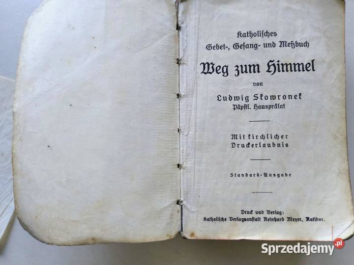 Modlitewnik 1936 r Antyki Rybnik