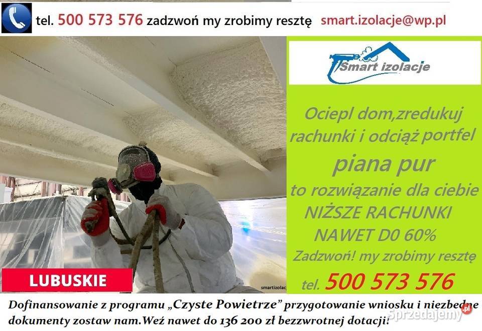 Piana PUR ocieplenia domów termoizolacje Świebodzin