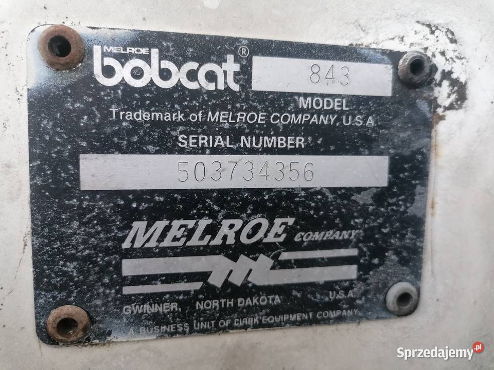 BOBCAT 843 tak Koparko ładowarki