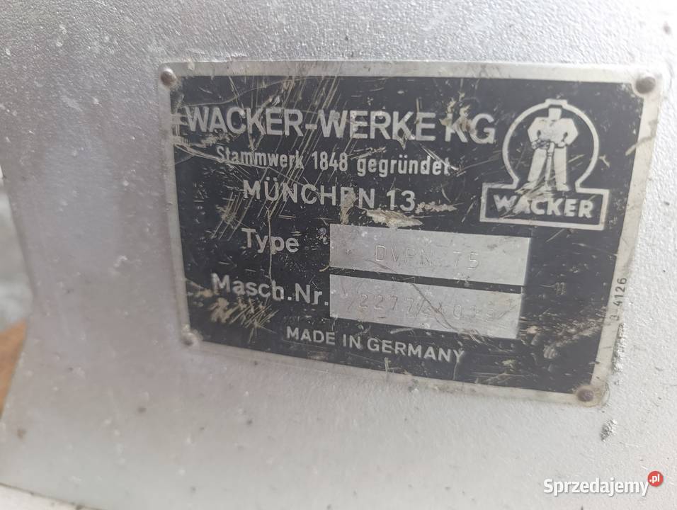 Wacker DVPN75 Zageszczarka z Niemiec Osiek