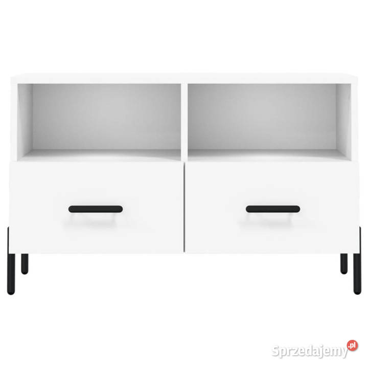 Szafka pod TV biała 80x36x50 materiał Warszawa