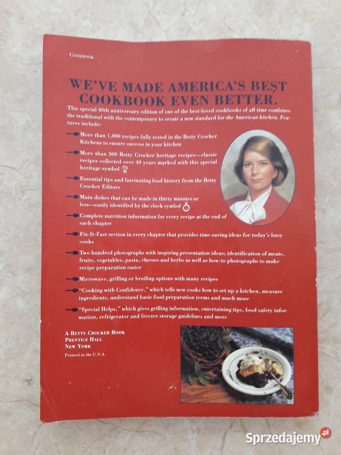 Betty Crockers Cook Book książka kucharska świętokrzyskie sprzedam