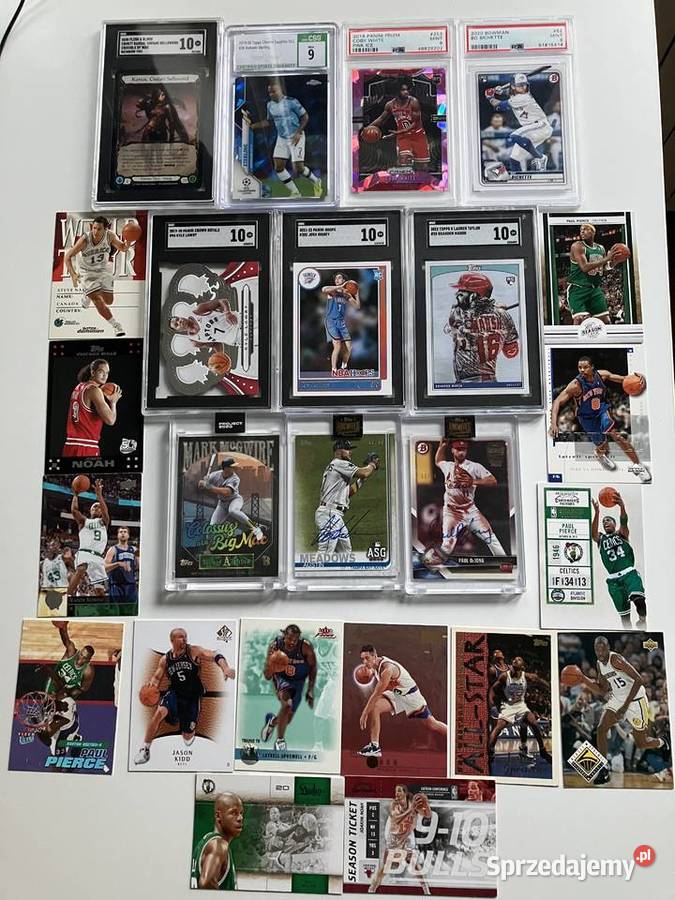 Wyprzedaż Garażowa karty nba sportowe graidowane