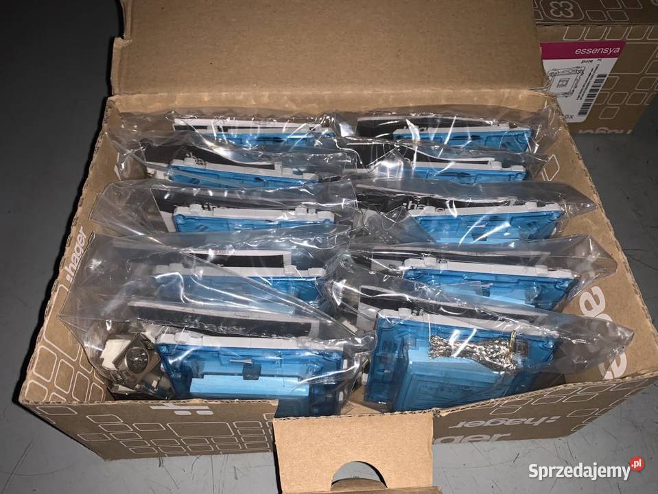 Hager WE228 RJ45 CAT6A STP simple x10 mazowieckie sprzedam