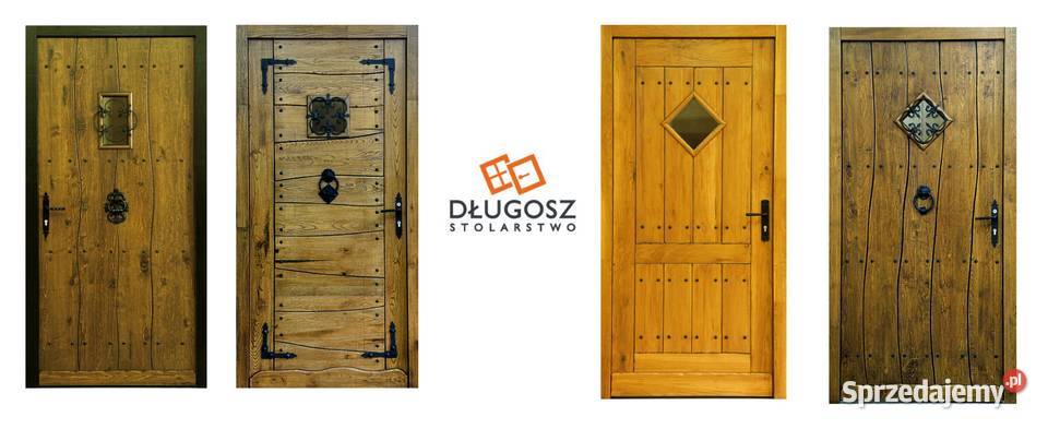 Drzwi DŁUGOSZ zewnętrzne retro RAL9016 białe Żory