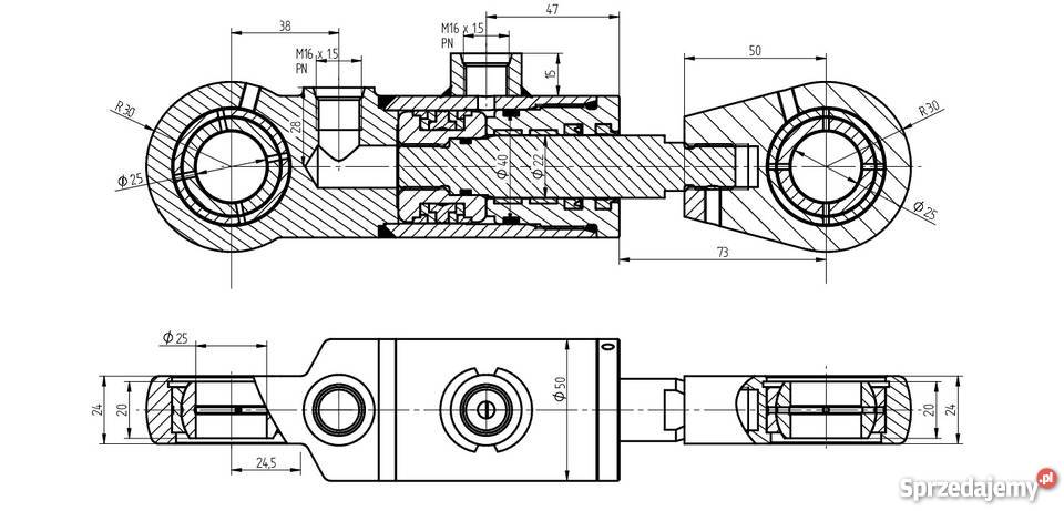 PROMOCJA CIENKI SIŁOWNIK hydrauliczny cylinder kujawsko-pomorskie Solec Kujawski