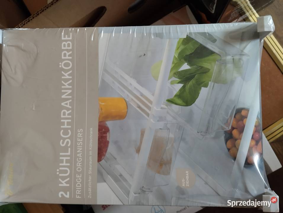 Zestaw dwóch pojemników wysuwnych do lodówki Pojemniki na żywność Krzesin