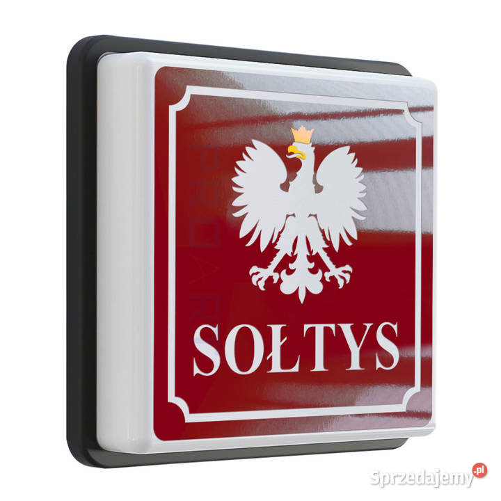 SOŁTYS WÓJT tabliczka lampa LED z czujnikiem Tablice i numery Warszawa