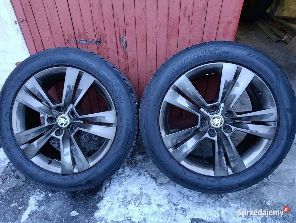 Alufelgi 18 5x112 skoda VW seat nowe opony kujawsko-pomorskie Czerniewice