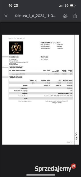 Bmw e39 Mpakiet 35 v8 Gaz Zdrowa BMW