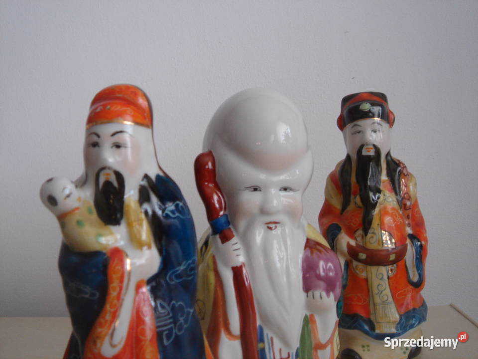 Figurki ceramiczne zestaw 3 Łódź