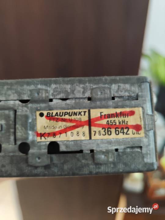 Radio do oldtimera BLAUPUNKT FTZ U108 Świdnica
