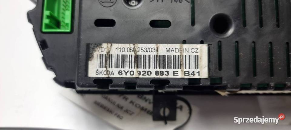 LICZNIK ZEGAR SKODA FABIA I 6Y0920883E kujawsko-pomorskie