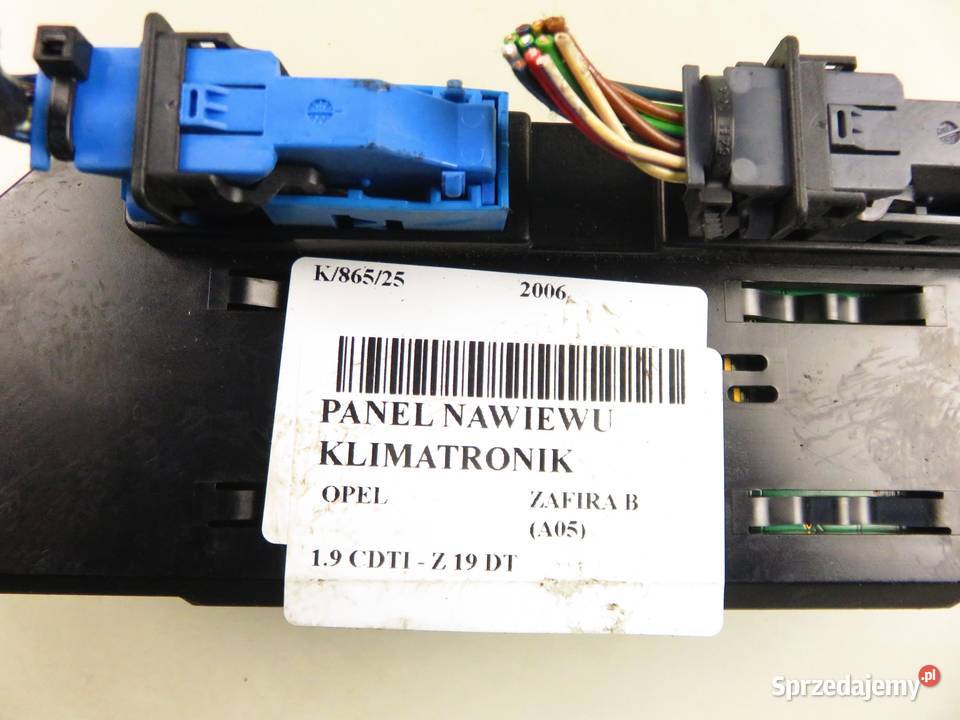 KLIMATRONIK OPEL ZAFIRA B A05 13245114 Panele sterowania, przełączniki