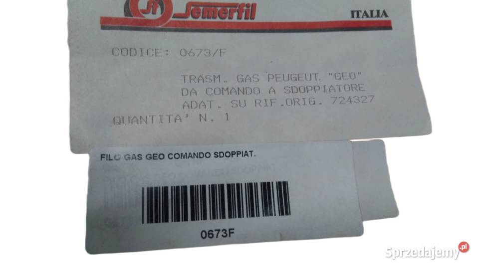 LINKA GAZU SEMERFIL PEUGEOT GEO 50 673F