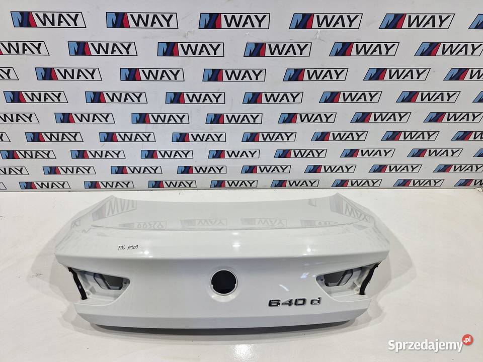 BMW 6 F06 KLAPA BAGAŻNIKA TYŁ TYLNA A300 osobowe