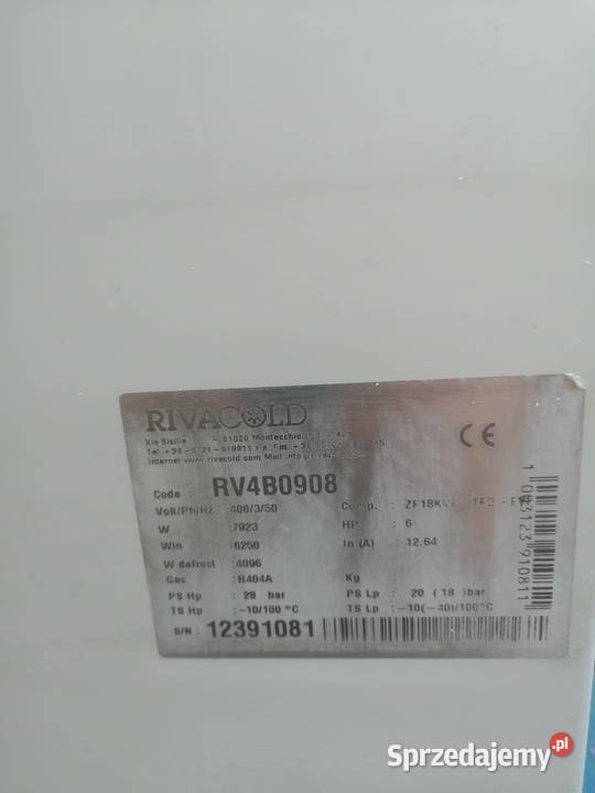 Agregat mroźniczy RIVACOLD RV4B0908 9kW Paczków