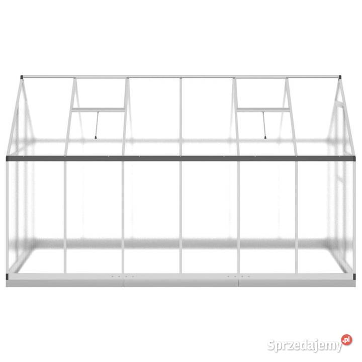 Szklarnia z ramą podstawy srebrna 334x169x202 Warszawa