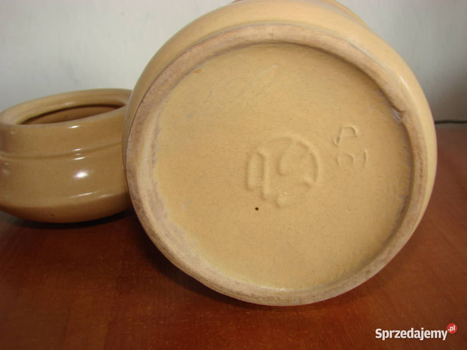 Bolesławiec ceramika PRL słoik Pruszcz Gdański
