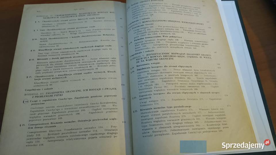 Równania różniczkowe cząstkowe rzędu drugiego Cz pomorskie Gdańsk