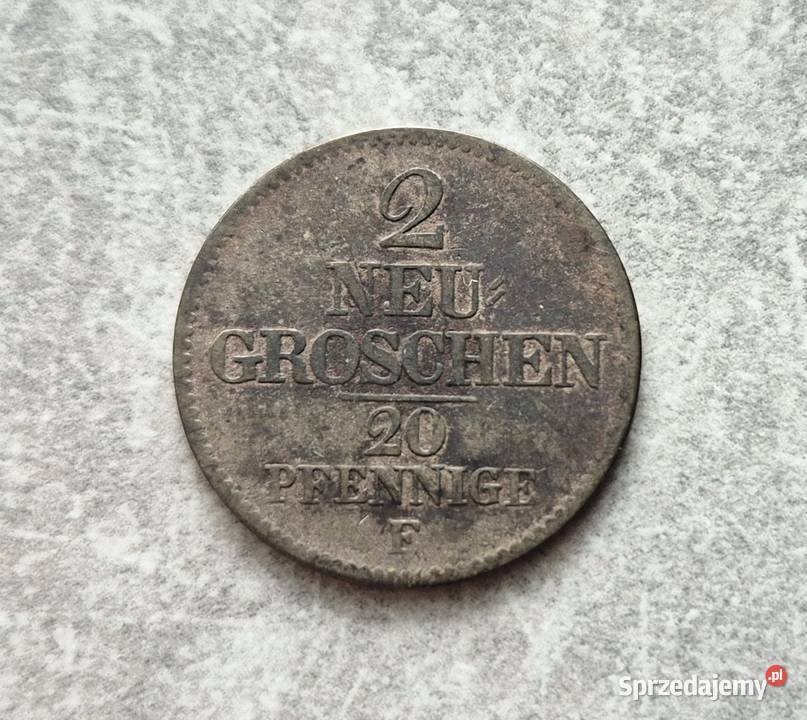 117 NIEMCY srebro 2 Neu Groschen 1854 r Numizmatyka Wola Kruszyńska