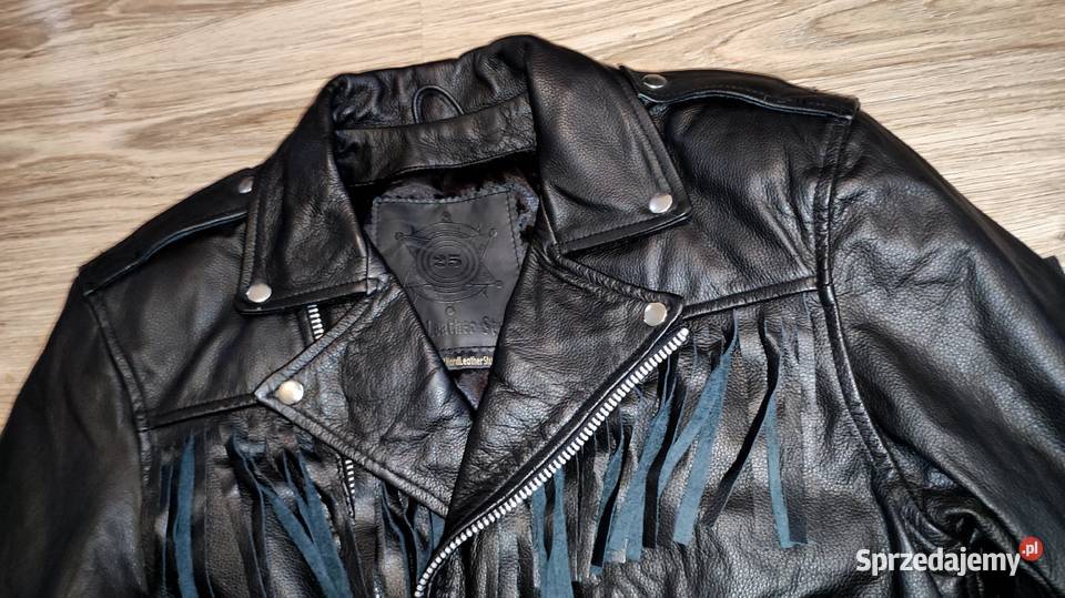Ramoneska Kurtka Motocyklowa Skórzana L Gdańsk