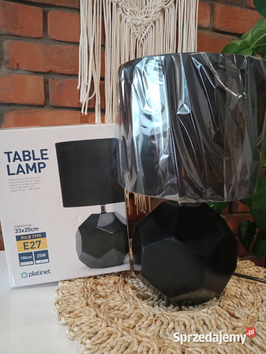 Platinet lampka stołowa nocna kubik geometryczny Łódź sprzedam