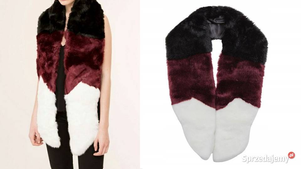 ASOS Ekskluzywny futrzany kołnierz szal Dla kobiet małopolskie Kraków