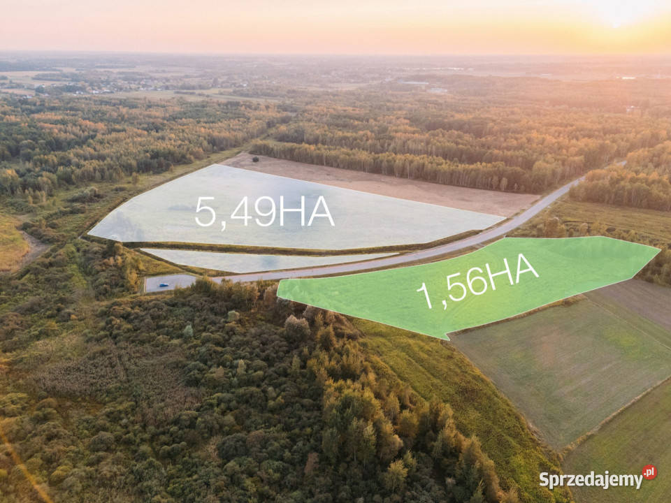 Działka przemysłowa 55 HA Podborze Mielec Strefa podkarpackie