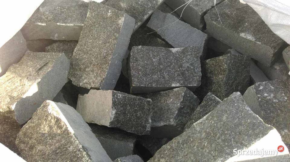 Czarna kostka Brukowa Granitowa cegłówka na Kraków sprzedam